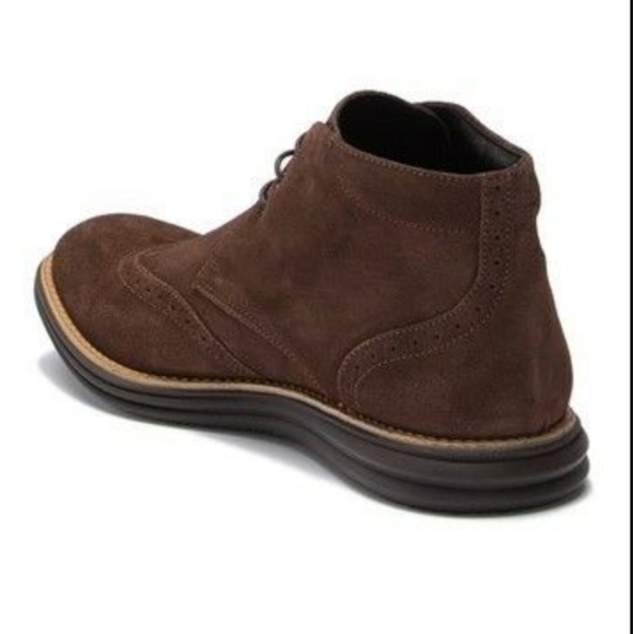 Bugatchi Garda Suede Lace-Up Boot Chocolate - Picture 3 of 4